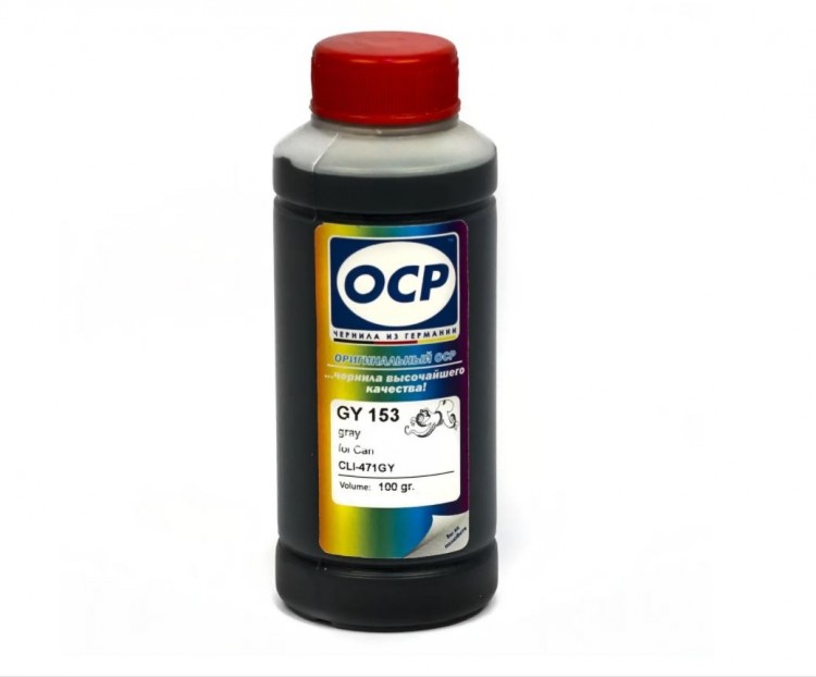 Чернила OCP CLI-471GY OCP 153 Grey  для картриджей CANON MG7710, MG7740, MG7750, MG7760, MG7770, MG7751, MG7752, MG7753, TS8040, TS8050, TS8051, TS805