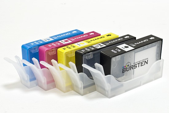Перезаправляемые нано-картриджи BURSTEN HP №178 x 5 шт. без чипов