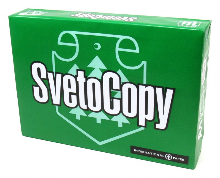 Бумага SvetoCopy (1 пачка - 500 листов) А4, 80 г/кв.м, белизна 146% CIE, ТОЛЬКО САМОВЫВОЗ!
